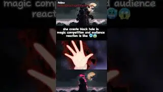 Audience Reacts Like It's the Demon King When Girl Unleashes a Black Hole #anime