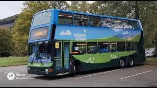 Volvo B7TL Plaxton President driving in Snowdonia