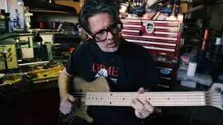 Roger SC5 Single Cut J Bass with Majo Top