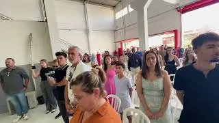 HINO NACIONAL DO BRASIL EXECUTADO NA  ENTREGA DA REVITALIZAÇÃO DOS BOMBEIROS HORTOLÂNDIA 