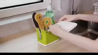 Sink Caddy Dish Cloth Dish Brush Holder Sponge Holder Kitchen Sink basket Washing detergent Storage