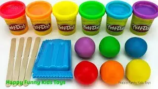 Fun Making Ice Cream Popsicle with Play Doh and Surprise Toys Shopkins Happy Places