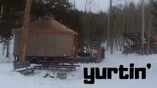 Epic Winter Camping In A Yurt