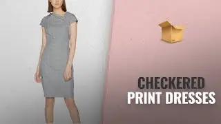 Great Checkered Print Dresses You've Got To Have [ 2018 Trends ]: Dorothy Perkins Women's Fold Neck