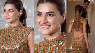 Kriti Sanon | Golden Dress Look Review | Vertical Songs 4K