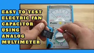 how to test electric fan capacitor using analog multimeter