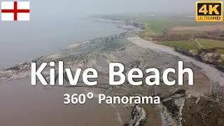Kilve Beach and East Quantoxhead Beach | Somerset | England | UK - 4k 360&deg;
