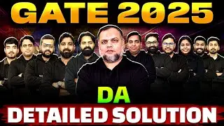 GATE 2025 Answer Key DA | Detailed Paper Discussion | GATE 2025 DA Exam