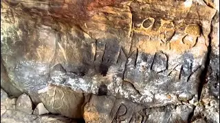 Storming the Castle - Fossils and Inscriptions In an old cave