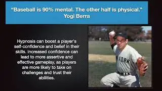 Hypnosis To Enhance Baseball Performance