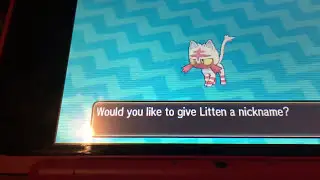 shiny litten after only 786 soft resets!- pokemon ultra sun