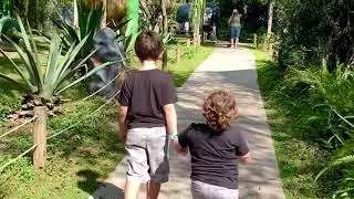 Dinosaur world, &ldquo; scary moment &ldquo;. Roaring sound...