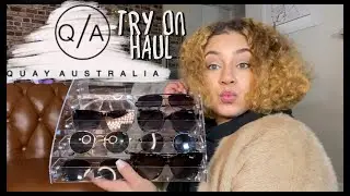 Quay Australia Try On Haul & Amazon Unboxing!!