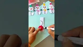 DIY Paper Snowman Craft Fun Winter Activity for Kids |Craft Studio|
