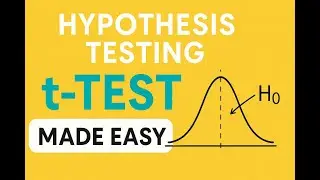 Statistics Simplified: Learn the t‑Test for Hypothesis Testing Step‑by‑Step!