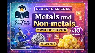 Class 10 Science Chapter 3 | Metal And Non-Metals in Just 10 minutes | One Shot | Exam oriented 