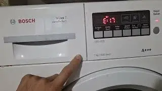 Bosch &ccedil;amaşır makinesinde E17 ve F17 arızası nedir ,nasıl &ccedil;&ouml;z&uuml;m olur.