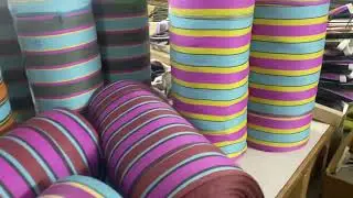 Premium Recycled Nylon Market Bags and Pouches Stripes