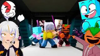 🎬K-POP MINECRAFT HUNTERS 1 | Reacción con Awidred, ChuyMine y ARSEL!