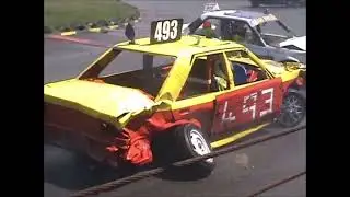 Stock footage of the bangers at Buxton Raceway 2007 music edit