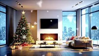 Best Christmas Jingle Ambience 2025 &ndash; Luxury Fireplace & Festive Holiday Music 🔔
