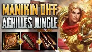 MANIKIN LEVEL 1 IS SO OP! Achilles Jungle Gameplay (SMITE Conquest)