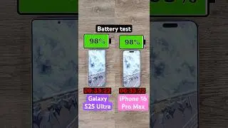 Samsung Galaxy S25 Ultra vs iPhone 16 Pro Max battery test!