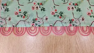 Stylish Daman design for kurti /Daman design cutting and stitching #damandesign #damandesignforkurti