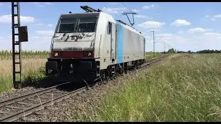 Engine Light power move/ Losse Lok Trein / Leerz&uuml;g! Railpool 186 104 , at Breyell Germany , 9.6.2024