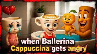 Ballerina Cappuccina Angry with Tung Tung Sahur | funny horror animation 🔥💥