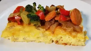 Cómo hacer una Frittata de Cebolla y Queso (Dieta Keto o Cetogénica)