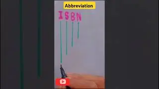 Abbreviation of ISBN #abbreviation #englishlearning #learnwithapo #isbn #englishtrick