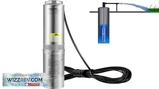 VEVOR Deep Well Submersible Pump 2HP 1500W 230V 60Hz 37GPM Flow 427 ft Head