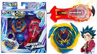 NEW HASBRO SPARK POWER SET Brave Valtryek V6 Beyblade Burst Surge Speedstorm SPARKING LAUNCHER!