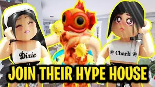 I Joined The HYPE HOUSE In Roblox - Dixie & Charli's House Roblox