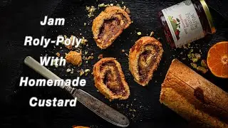 Лучший рулет с джемом и домашним заварным кремом | Классическая рождественская выпечка