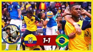 💥🦵&iquest;Karate o Futbol? - Ecuador 1 - 1 Brasil - Pase y Gol