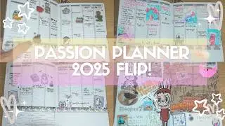 2025 Completed Passion Planner Flip- Through! Quick, no talking version 🤫