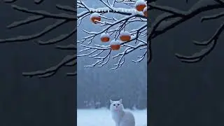 Quiet winter moment  | Soft Cat Jazz #shorts