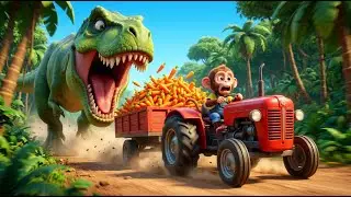 🐵 Little Monkey Niki Rescue Team! Police Car, Tractor & Submarine Adventures | 3D Cartoon for Kids