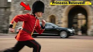 Royal Guard&rsquo;s Instant Reaction Saves Princess Anne During Dangerous Speeding Car Incident🚨..