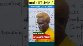Partial Derivatives | Dr. Pramod Ranjan | Math Describer #shorts #youtubeshorts #short