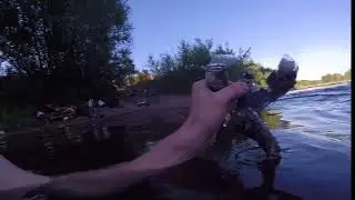 Treasurediving first Try. (Found a Gun).... kind of.