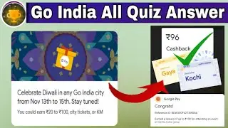 Go india Today answer | Celebrate Diwali in Any Go India City Quiz Answer | Go India Quiz Answer