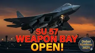 Su-57 Shock Moment 😮 Weapon Bay Reveal & Full Display | Dubai Airshow 2025