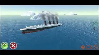Ocean liner simulator: Mauretania hits a mine and sinks fast
