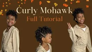 Kids fall hair style Curly Mohawk