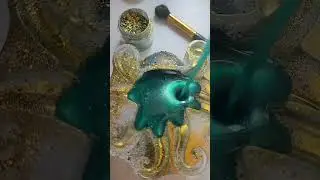 How to create an Octopus inspired resin piece 🐙 #octopus #octopusasmr #resinart