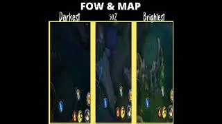 League Of Legends:Wild Rift| FOW&MAP settings comparison. like and commemt for more.