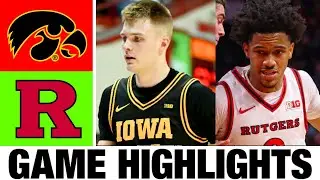 Rutgers vs Iowa Highlights | Men's Basketball | College Basketball 2025